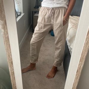 Xirena light weight cotton twill drawstring pants